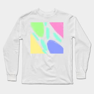 Colorful watercolor abstract texture art design Long Sleeve T-Shirt